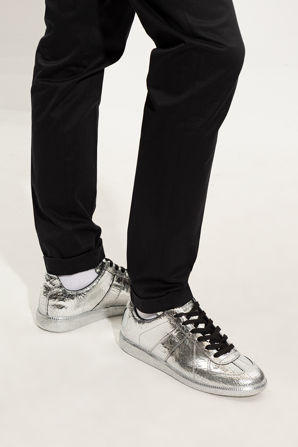 Margiela cheap silver sneakers